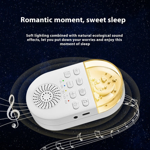 Cradled White Noise Baby Sleep Aid Machine Portable Infant Soothing Sound Device for Relaxation & Comfort